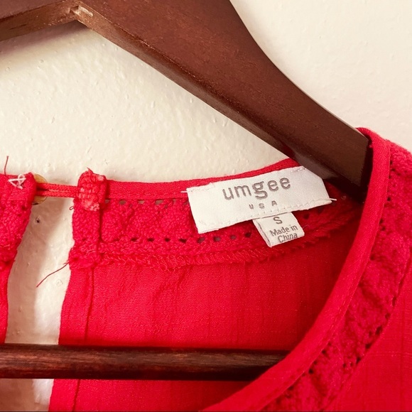 Umgee | Floral Embroidered Cold Shoulder Dress - Picture 4 of 6